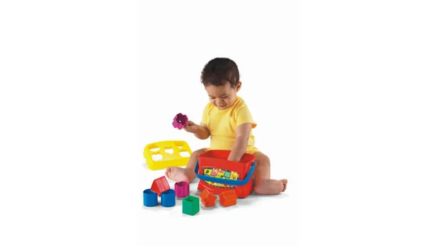 Fisher-Price Babys erste Bausteine, Motorikwürfel, Steckspiel, Bauklötze, Steckwürfel