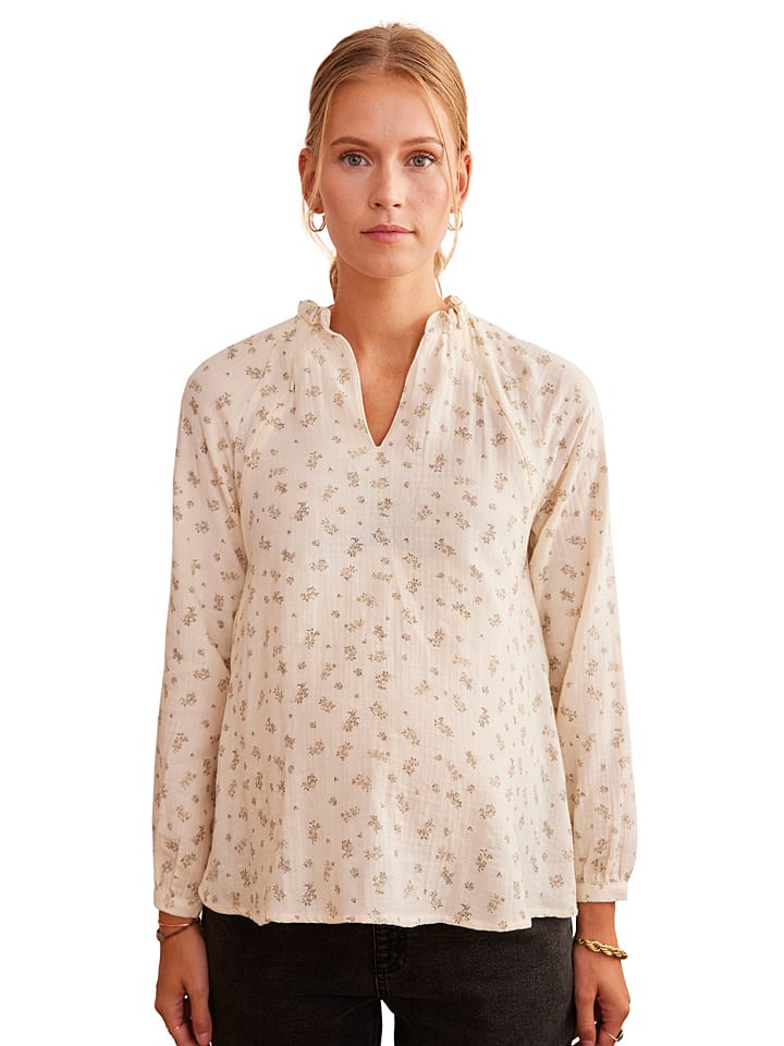 vertbaudet Umstandsbluse in Beige günstig kaufen