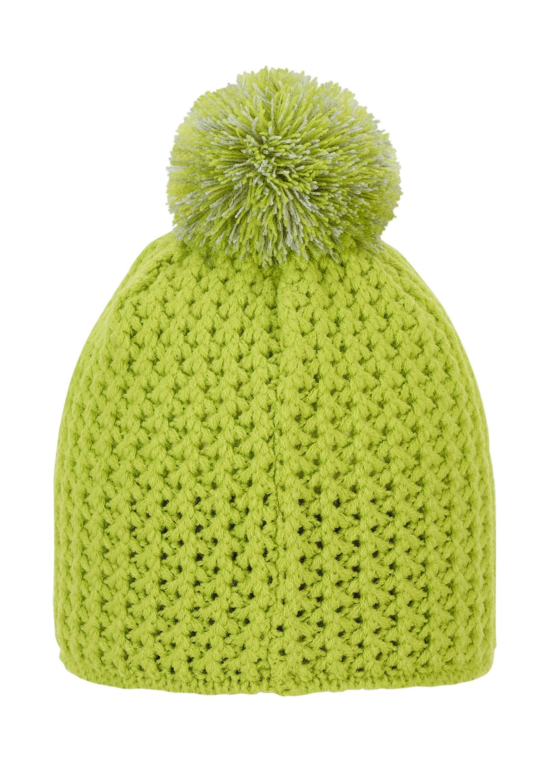 Strickmütze mit Struktur, Marine oder Silber mel.