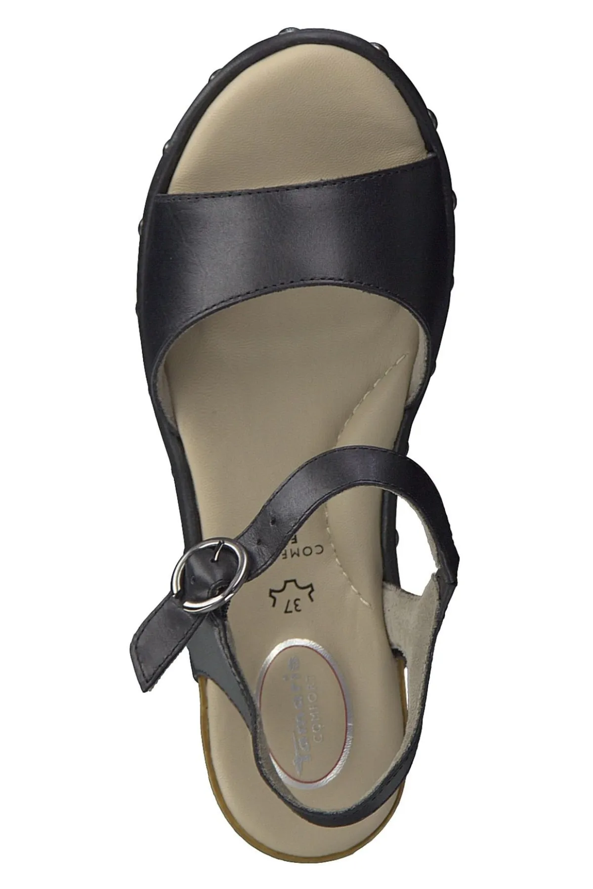 Tamaris Comfort  Sandalette - Schwarz - Blockabsatz