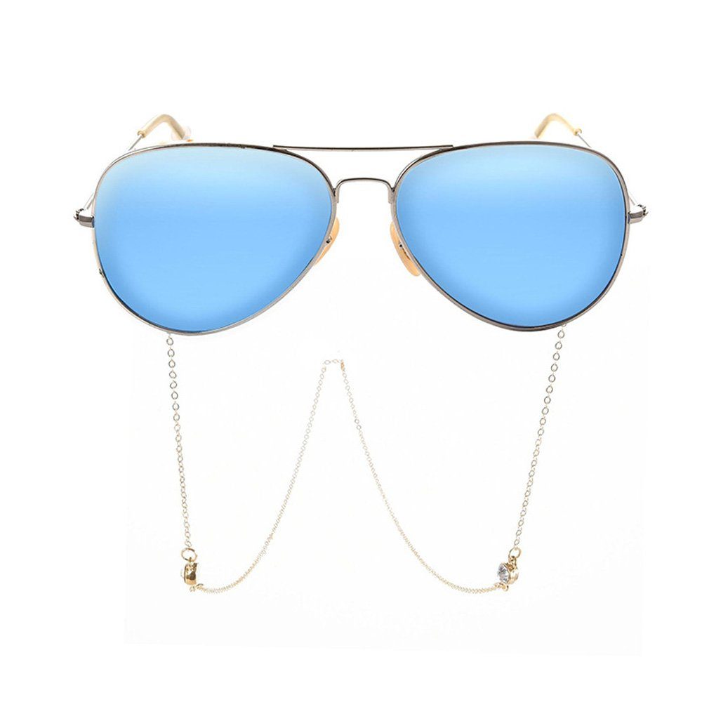 Tian Dee Brillenkette Mode Strass Glaskette Star Gesichtsmaskenkette Frauen Sonnenbrillen