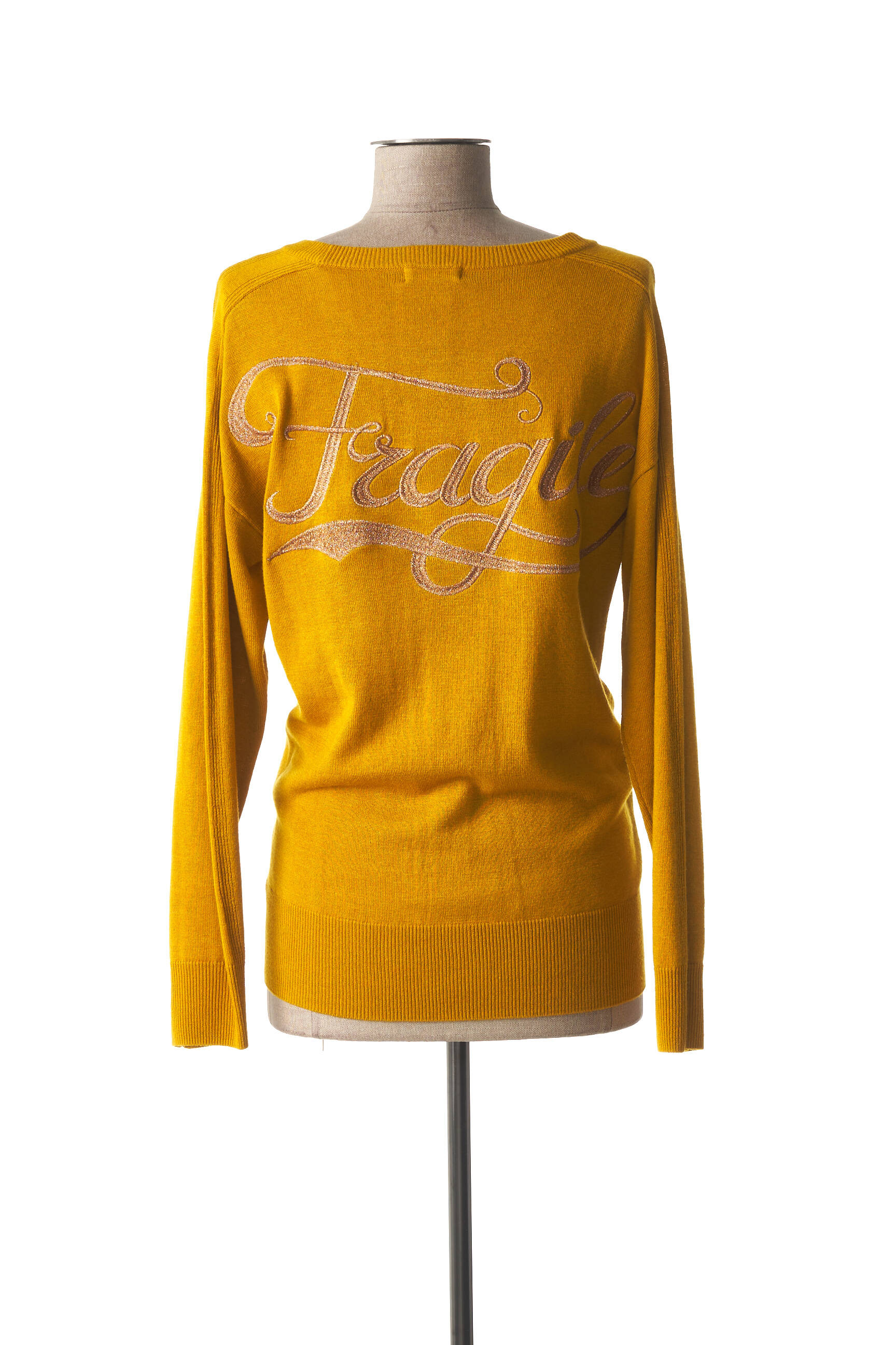 Fragile Pulls Maternite Femme couleur jaune