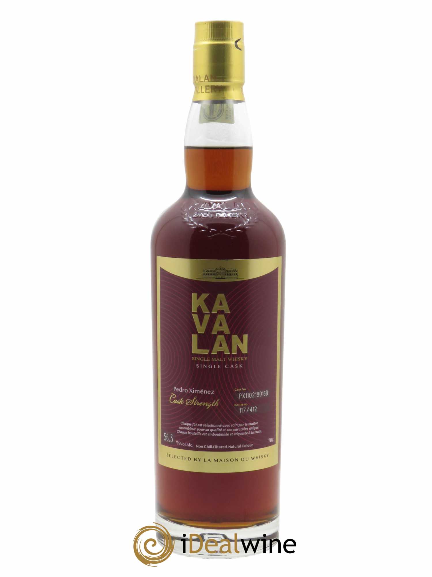 Whisky Kavalan 11 ans Pedro Ximenez Sherry Cask Antipodes (70cl) 2011 - Lot de 1 Bouteille