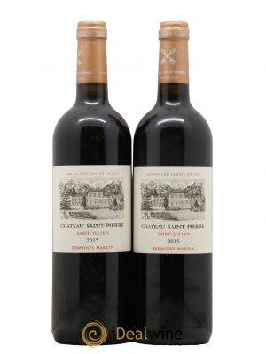 Château Saint-Pierre 4ème Grand Cru Classé  2015 - Lot de 2 Bouteilles