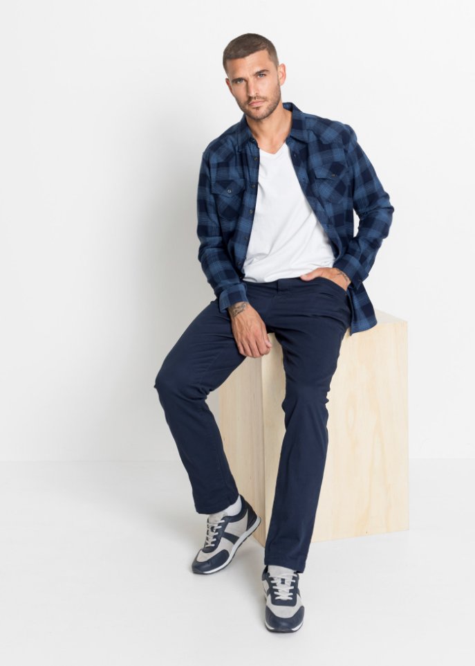 Flanell-Langarmhemd