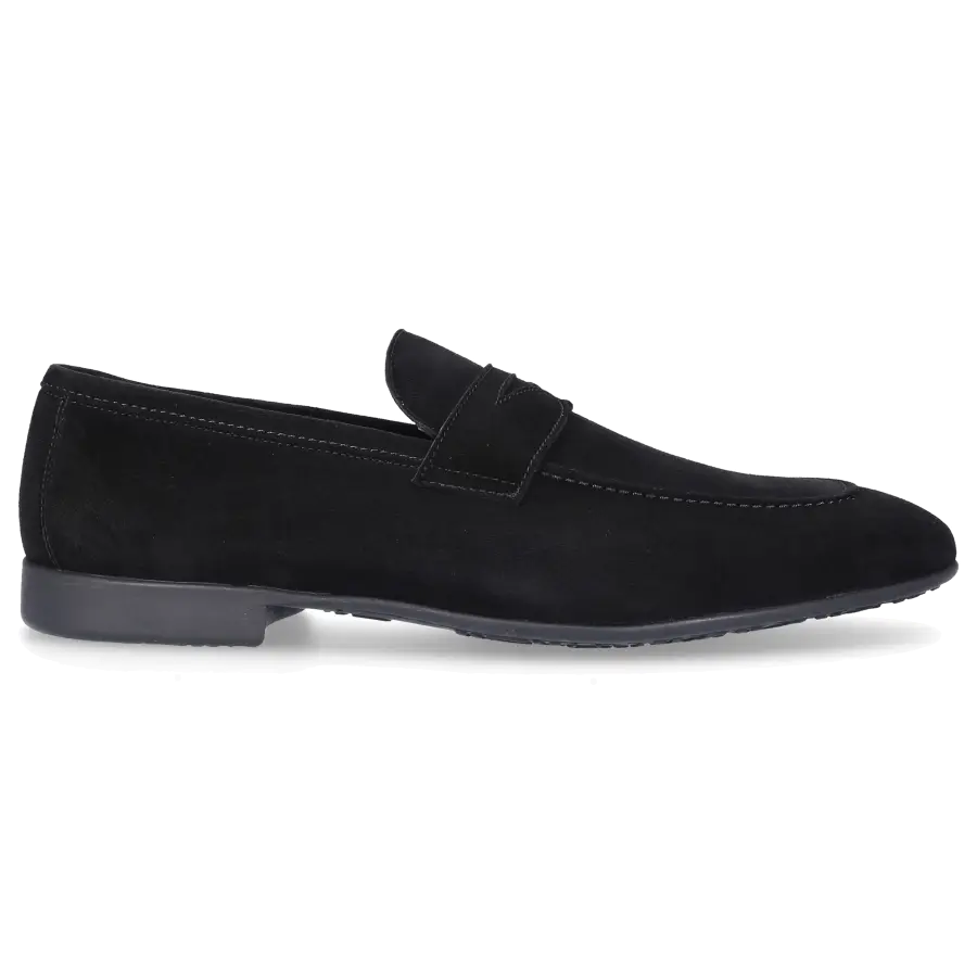 Moreschi - Herren 042173 Veloursleder - schwarz