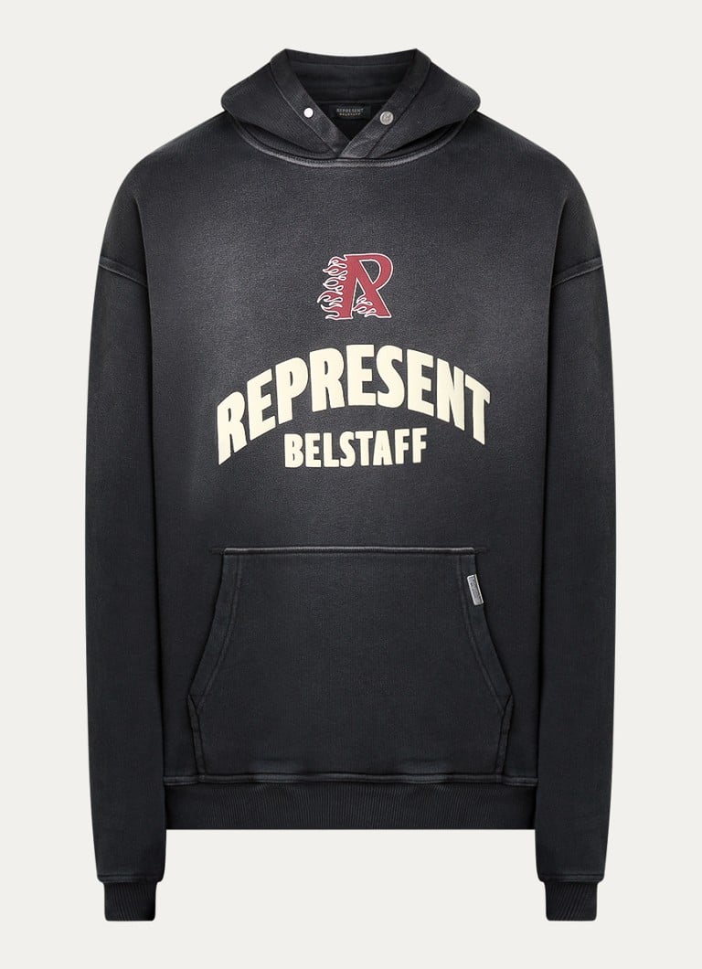 Represent Flame Phoenix -huppari logolla ja takapainatuksella