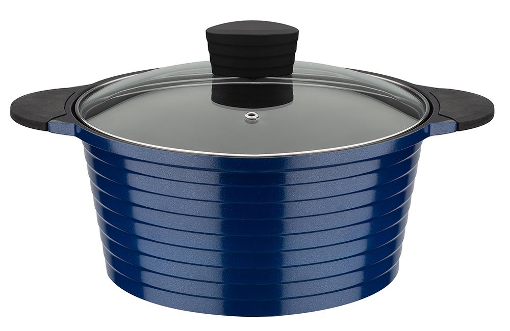 GSW Casa Royale Kochtopf Elverum - ø ca. 24 cm, blau-schwarz