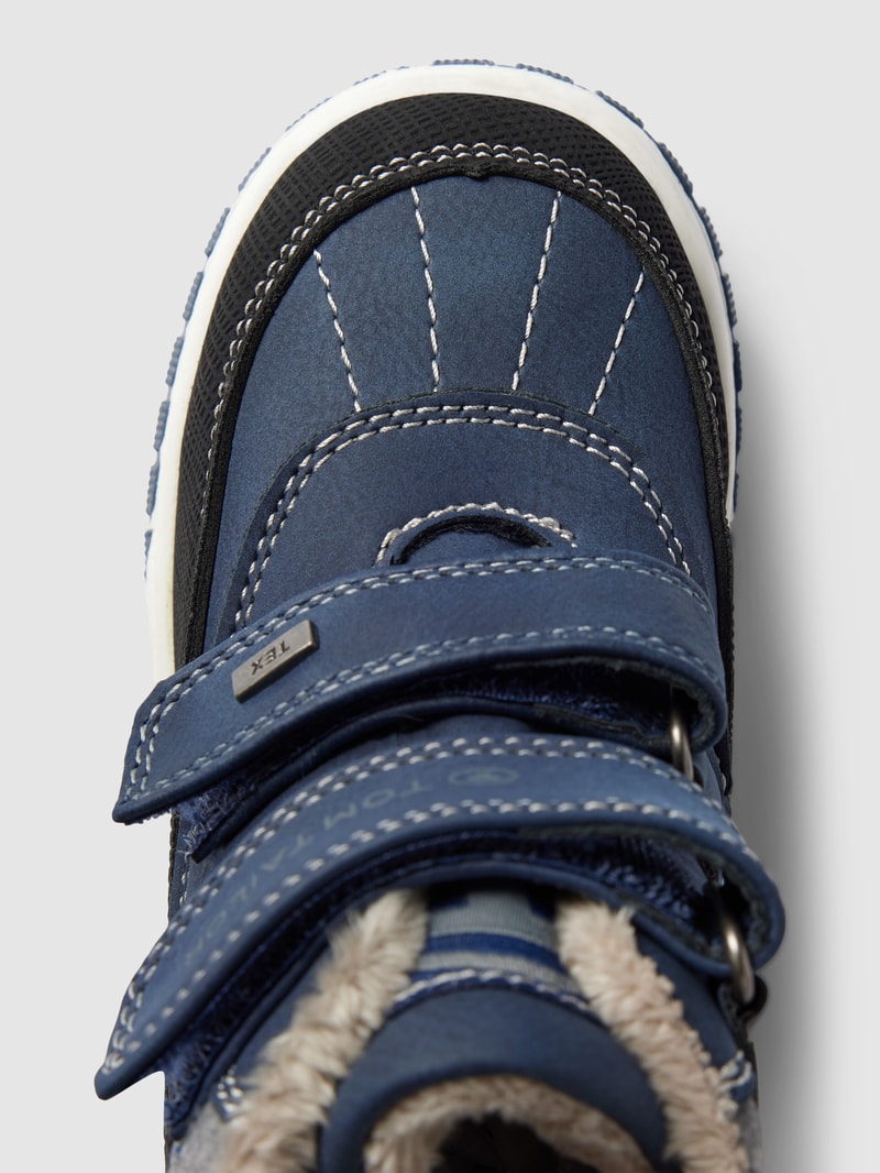 Boots mit Klettverschluss in dunkelblau