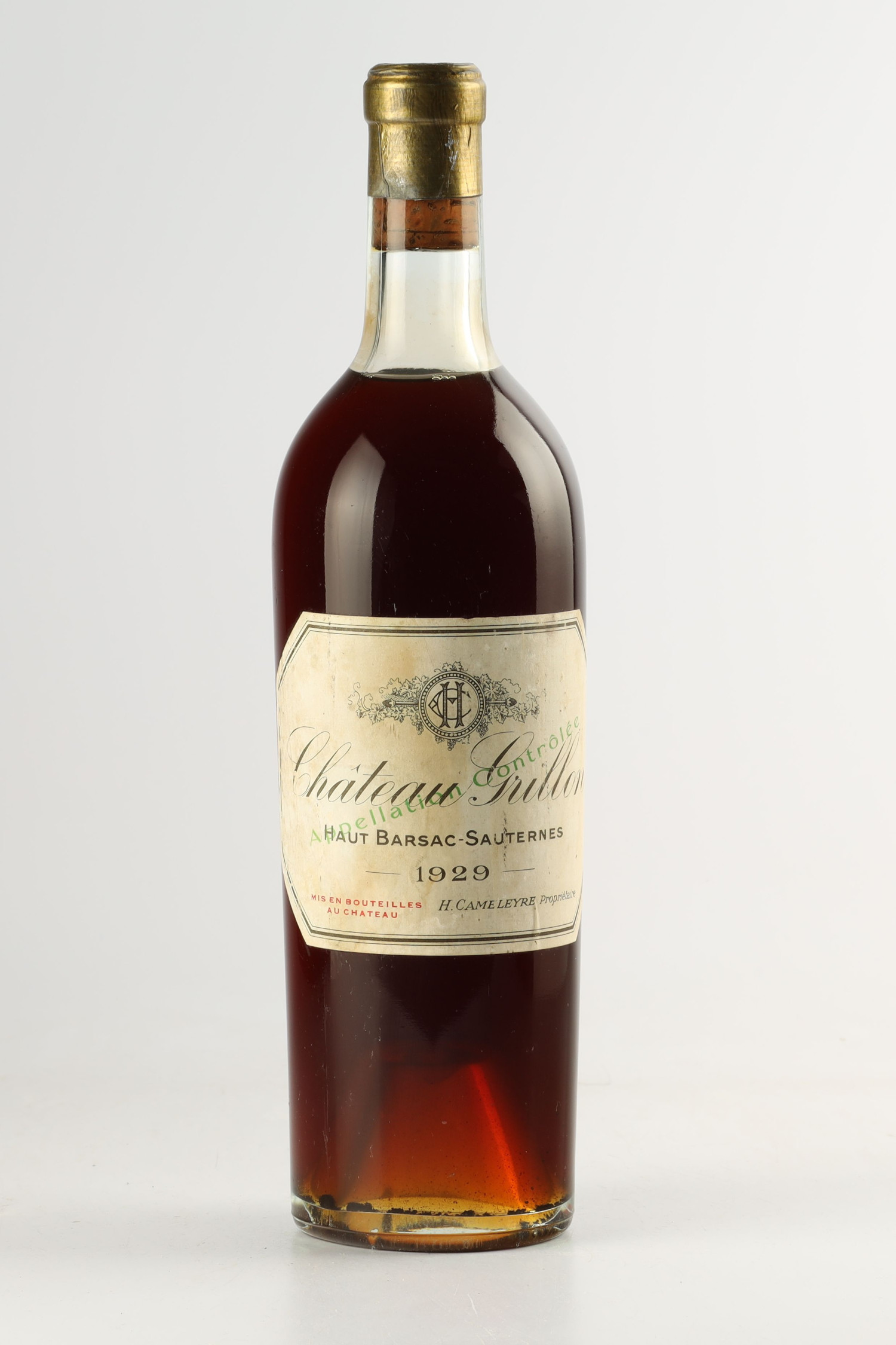 Château Grillon 1929, Sauternes