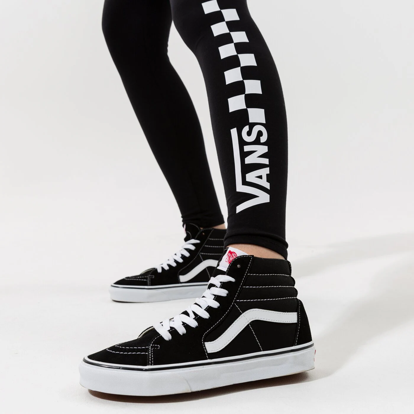 VANS LEGGINGS CHECKERBOARD Schwarz