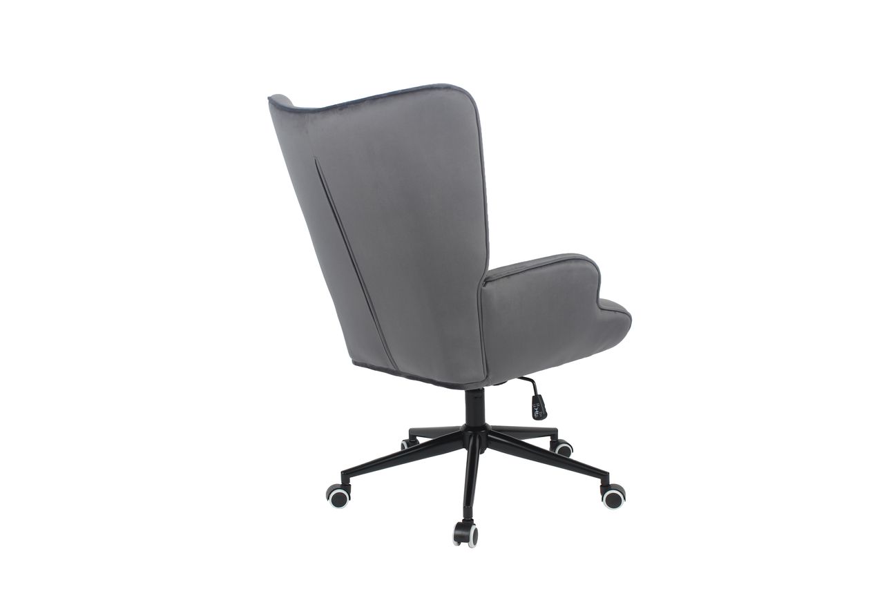 Happy Home Happy Home Drehsessel mit Samtbezug HWP64-DGR dunkelgrau