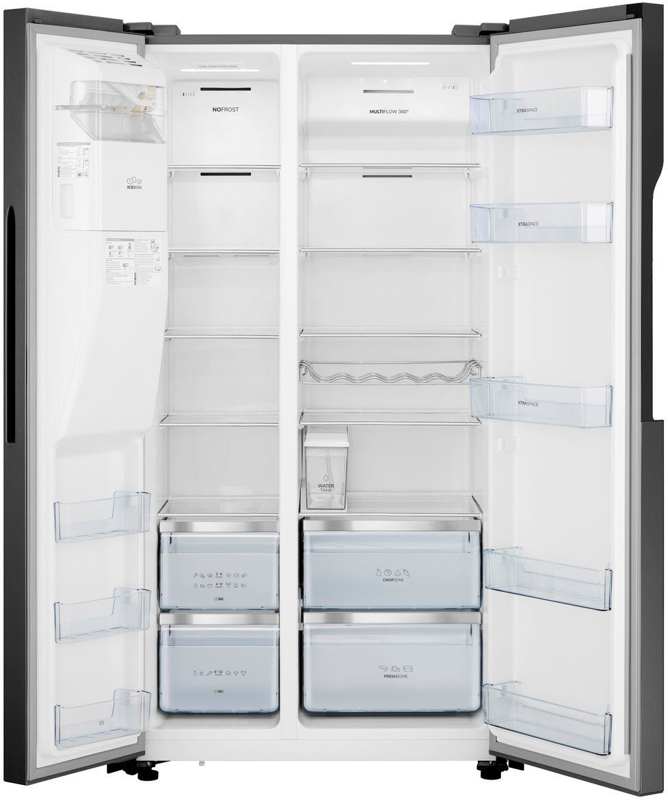 GORENJE Side-by-Side NRS9EVB, 179 cm hoch, 91 cm breit