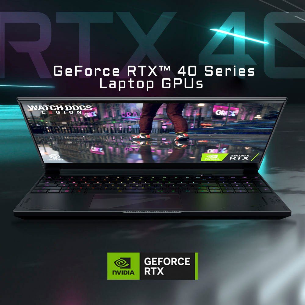 Gigabyte AORUS 15X ASF-B3DE654SH Gaming-Notebook (39,6 cm/15,6 Zoll, Intel Core i9 13900HX, GeForce RTX 4070, 1000 GB SSD)