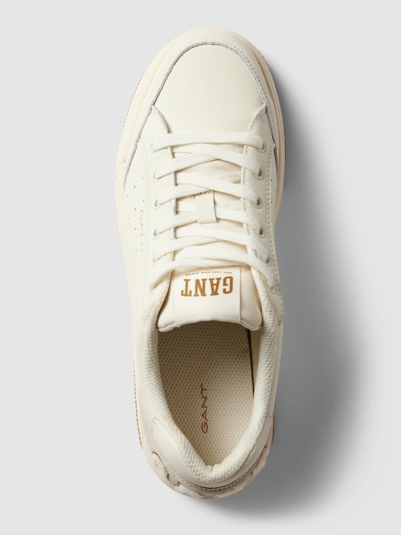 Sneaker mit Label-Details Modell 'Ellizy' in offwhite