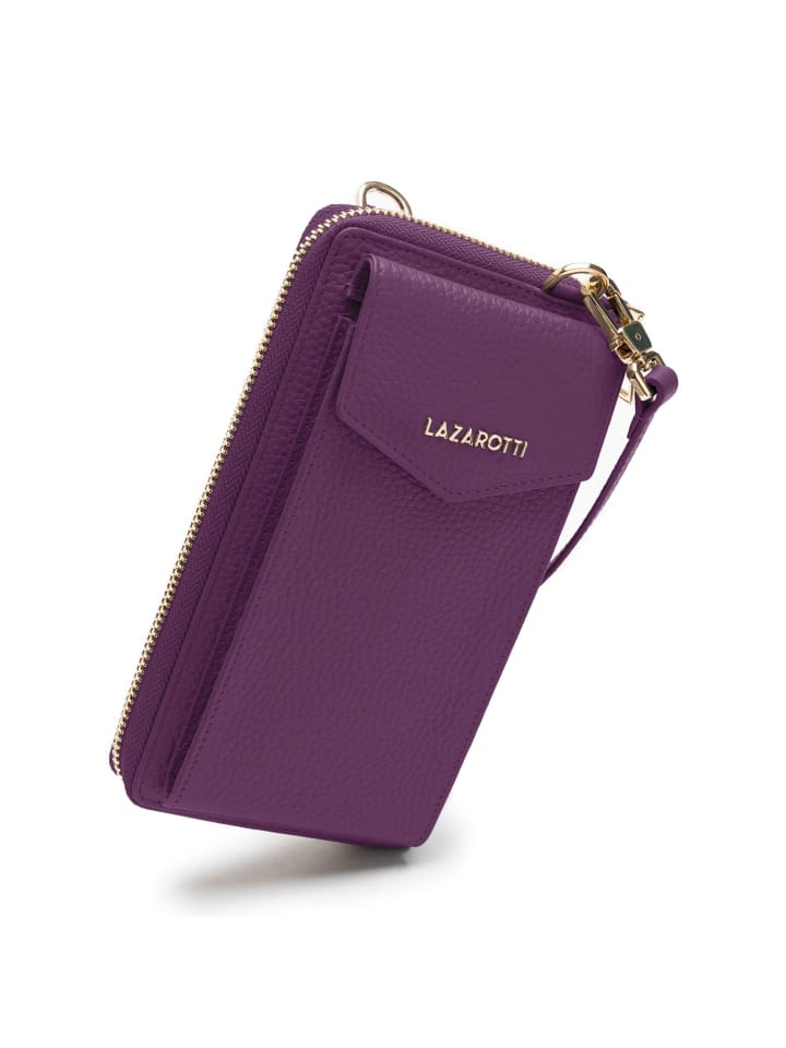 Lazarotti Bologna Leather Handytasche Leder 11 cm in purple günstig kaufen onesize