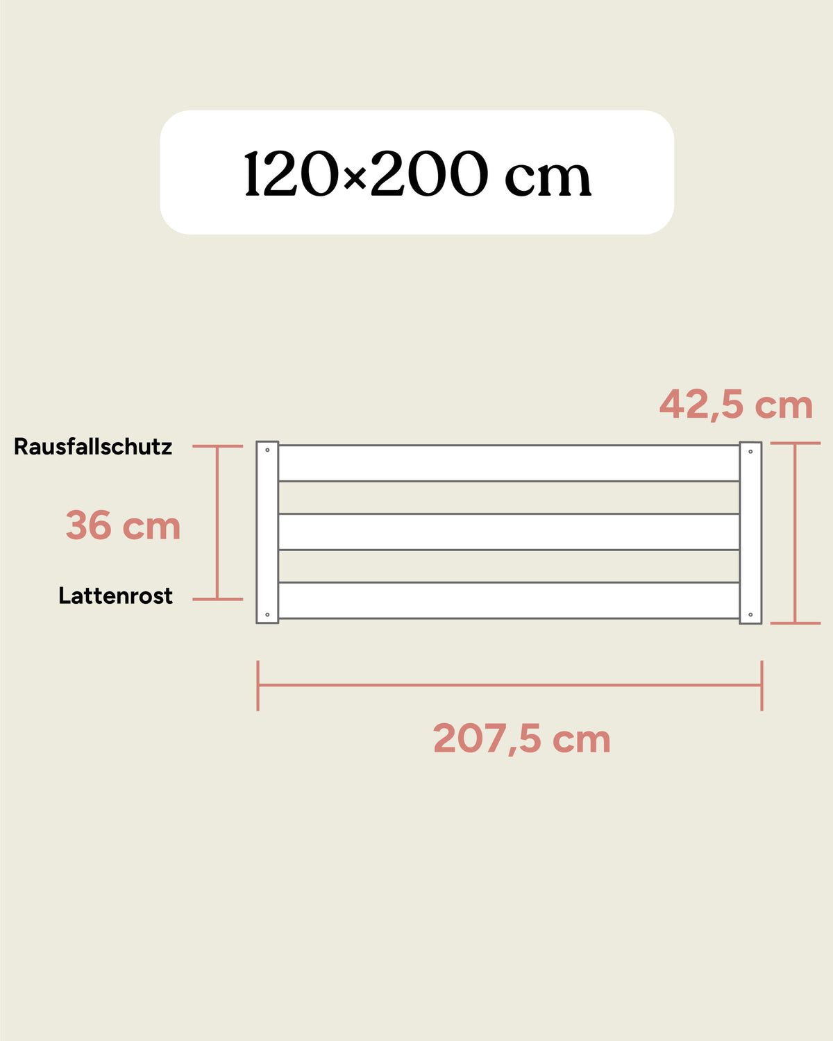Bodenbett Kiefer K3 Weiß