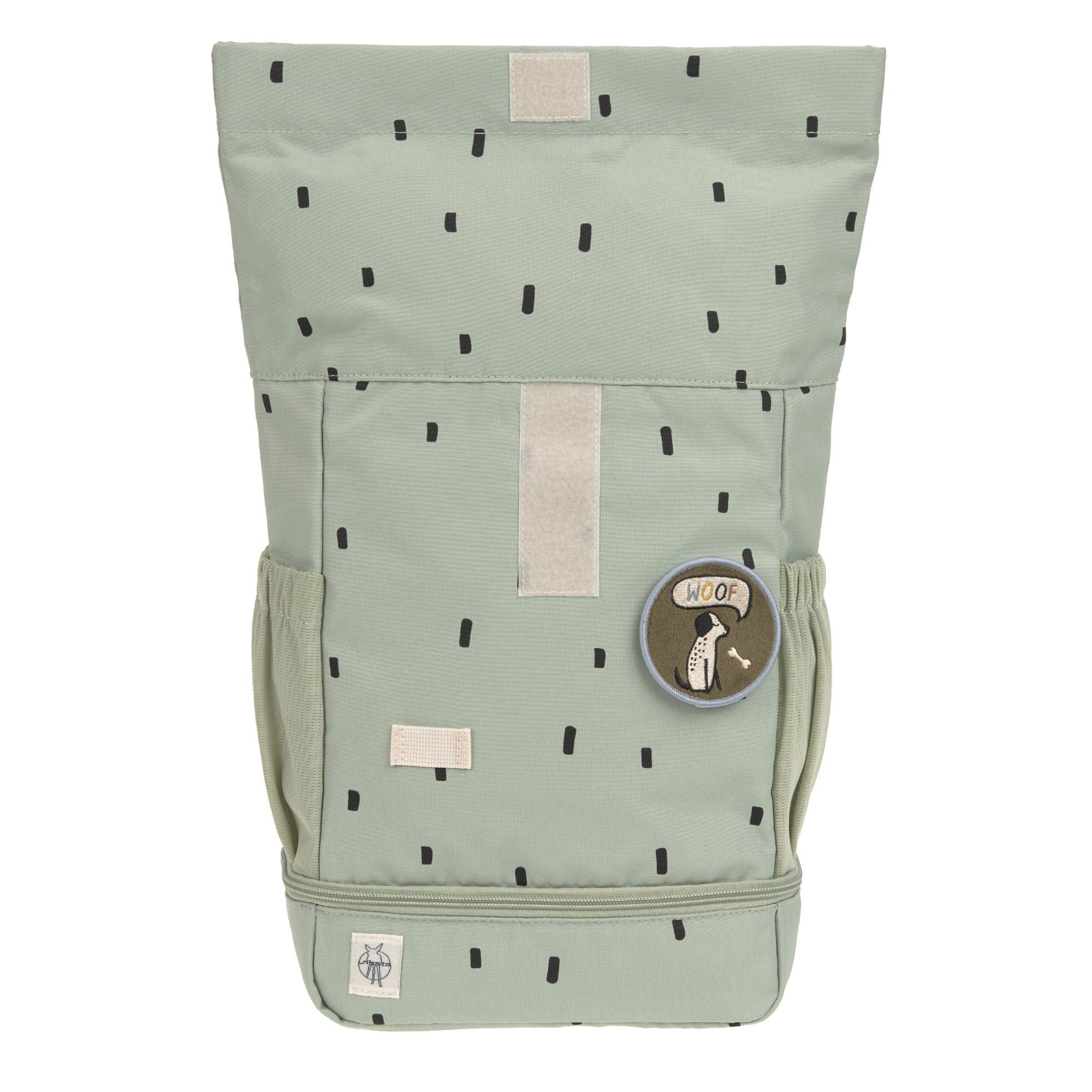 Kindergartenrucksack Rolltop - Happy Prints, Oliv
