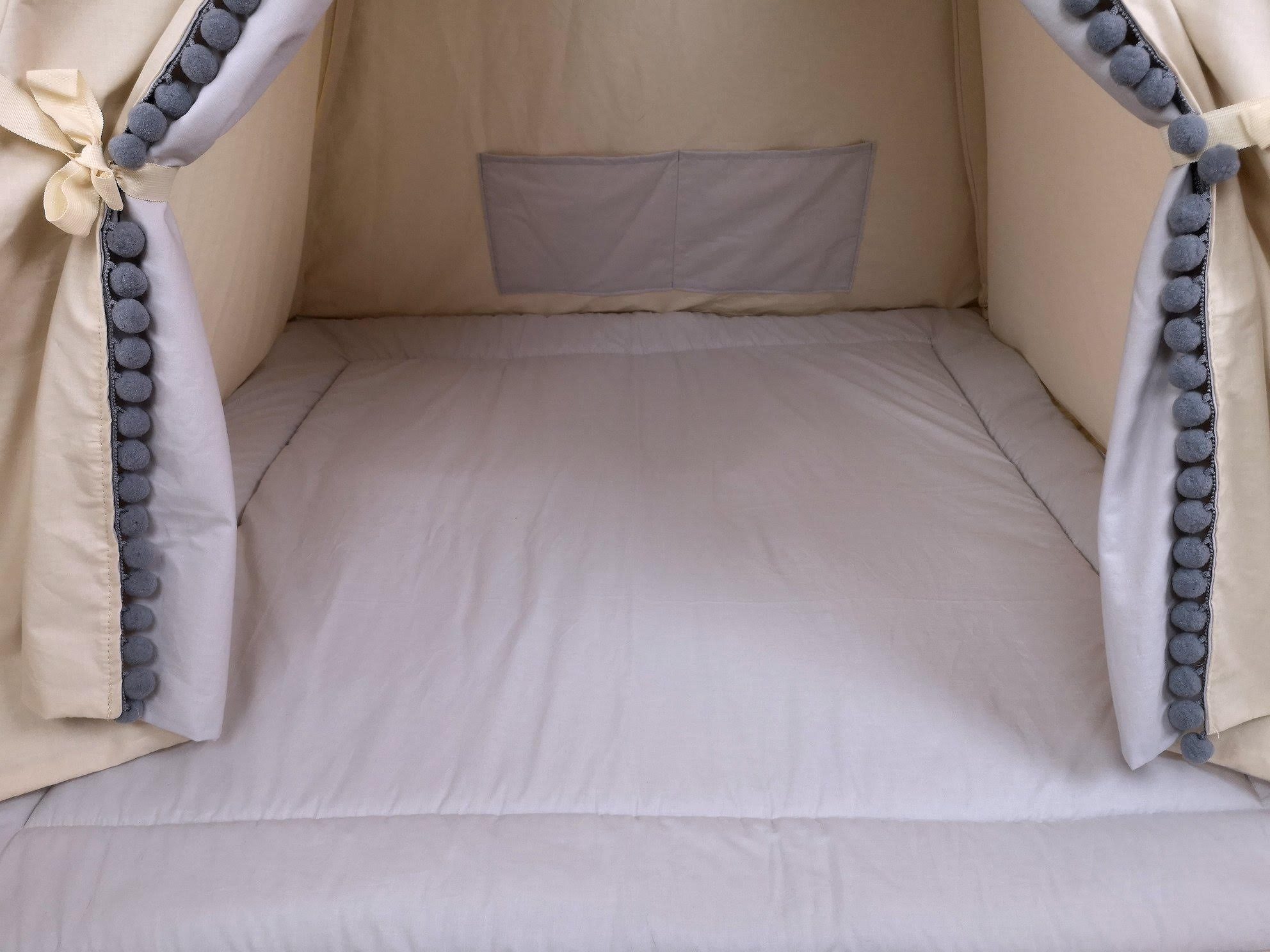 Pamek Tipi-Zelt Kinder Tipi Spielzelt, Teepee, Zelt, Tipizelt, Spielset für Kinder, Personen: 2 (9 tlg), Sehr angenehmes Material