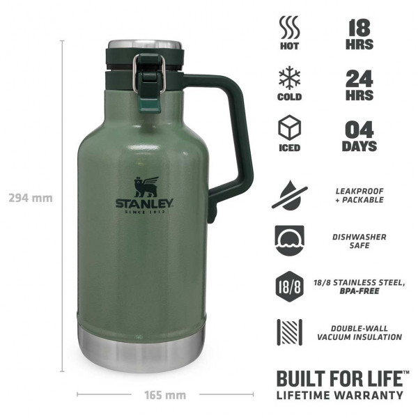 Stanley - Classic Vacuum Beer Growler - Trinkflasche