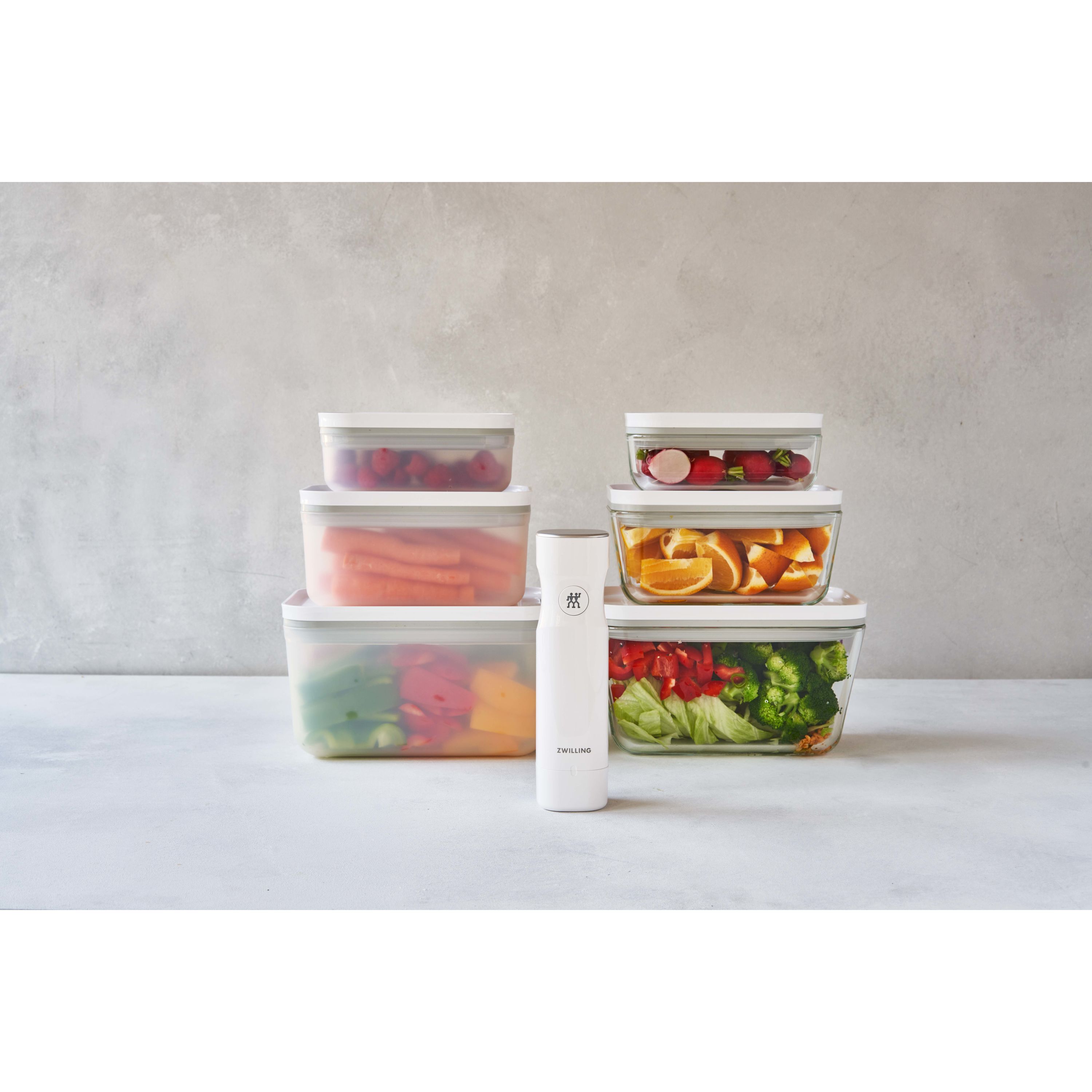 Vakuumbox S, Kunststoff, Semitransparent-Grau