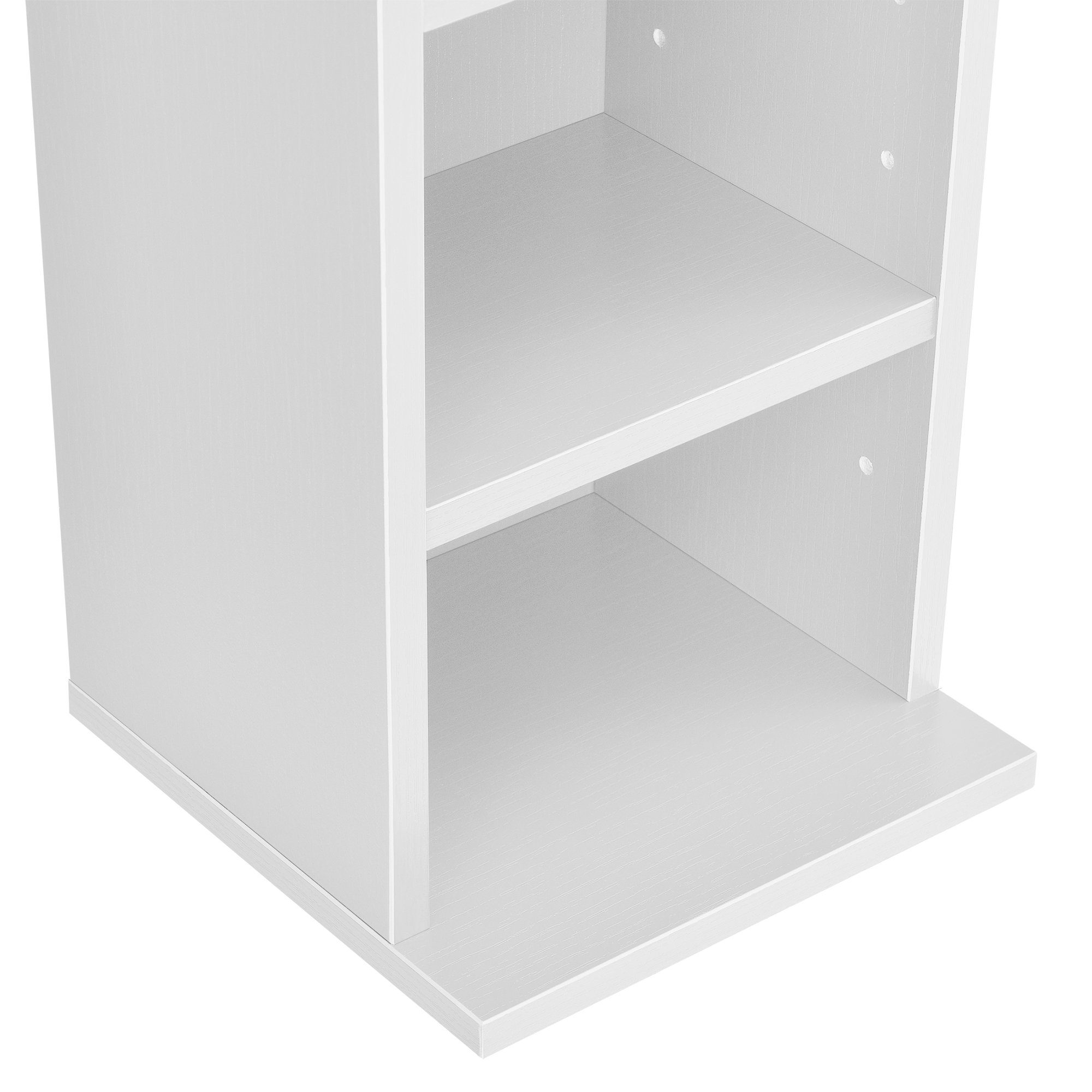 en.casa CD-Regal, Aventoft 6 Fächer Standregal Höhe 90cm