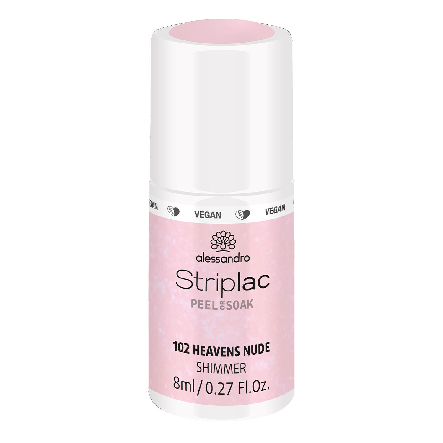 Alessandro Striplac Peel or Soak Vernis Semi-permanent - 102 Heavens Nude