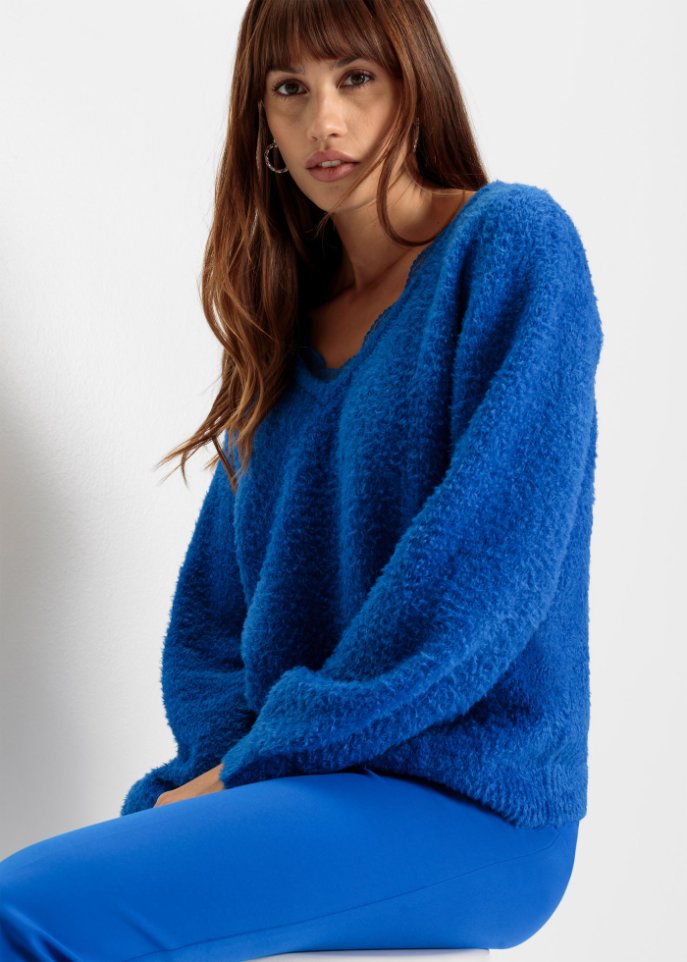 Pullover mit Spitzeneinsatz