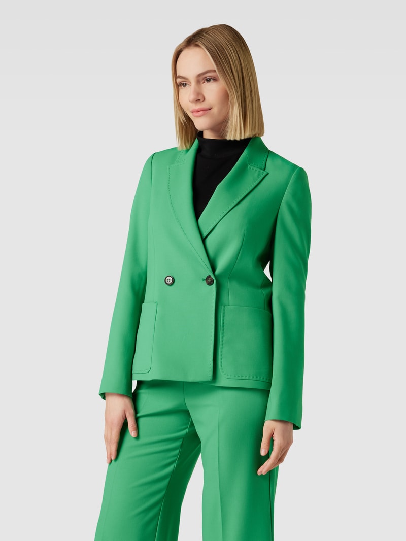 Blazer mit Eingrifftaschen Modell 'BATIK' in grasgrün