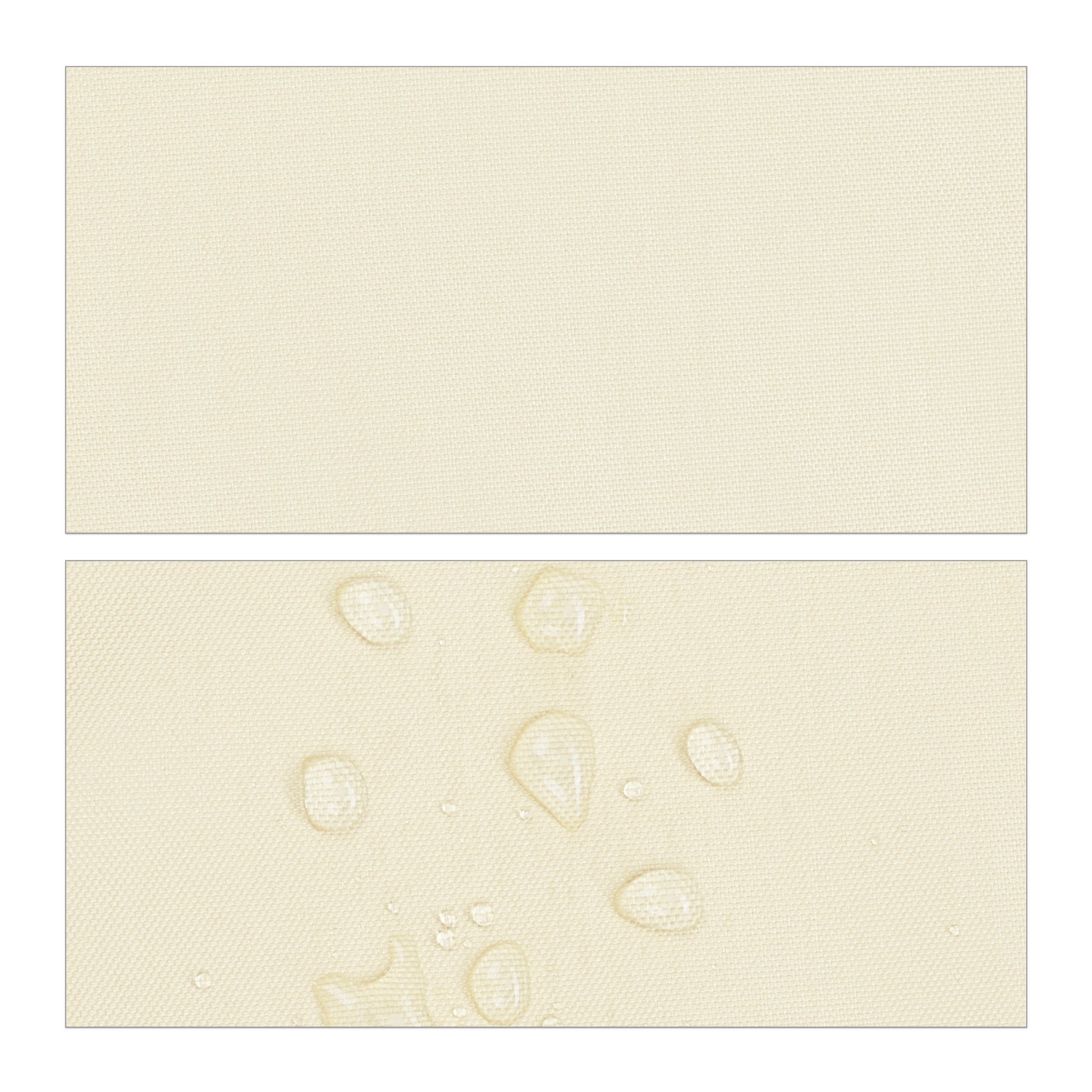 relaxdays Sonnensegel Dreieck Sonnensegel PES beige, 3 x 3 x 3 m