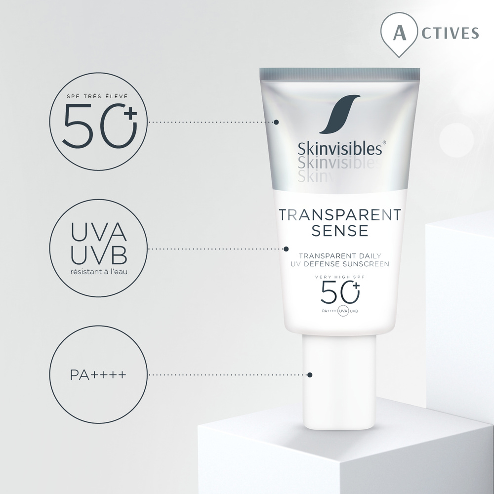 skinvisibles Skinvisibles Transparent Sense SPF50 50ml Protection UV quotidienne régénerante transparente (Centella Asiatica)