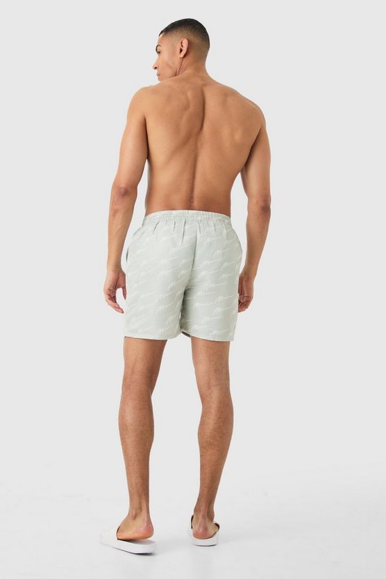 Mittellange Man Signature Badehose