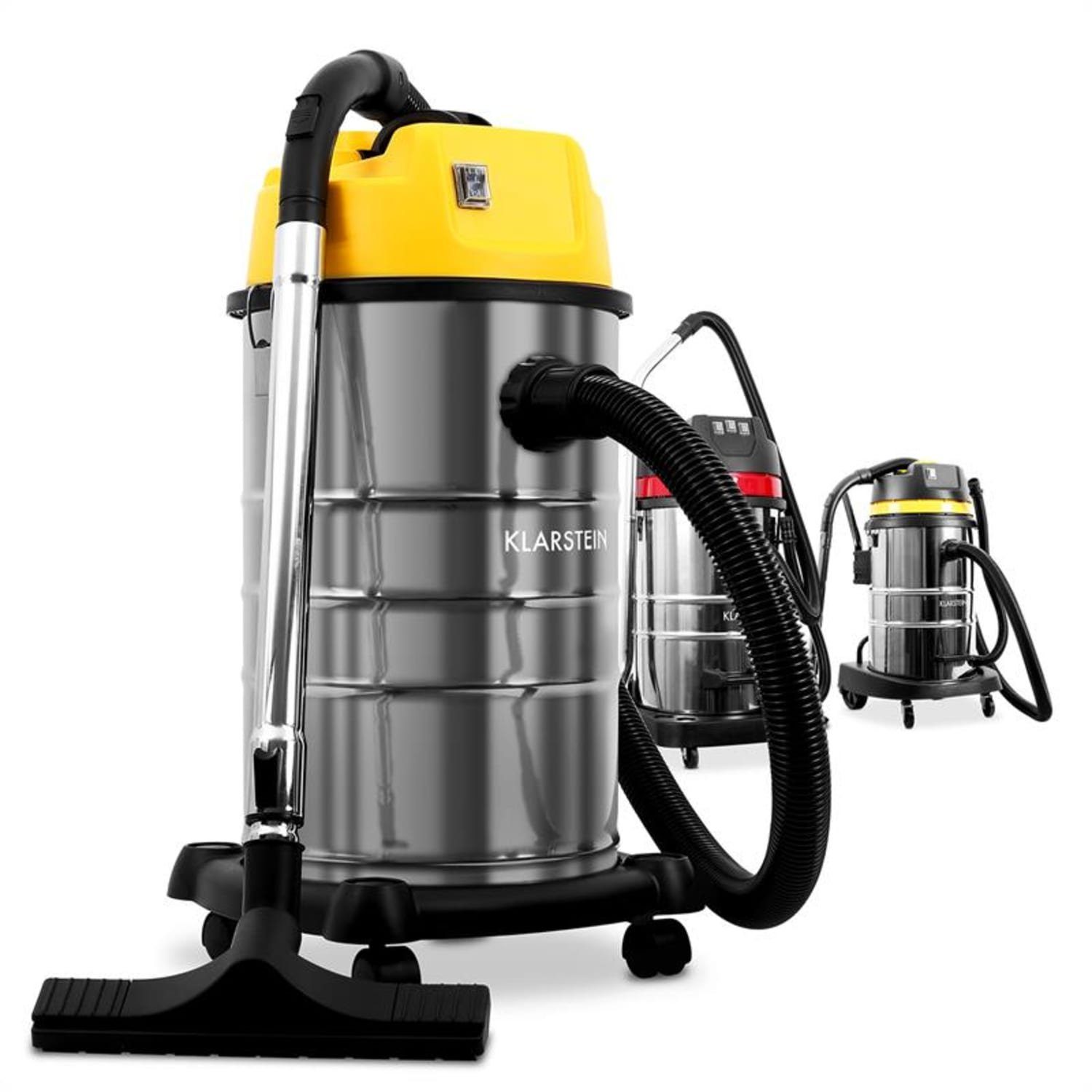 Klarstein Nass-Trocken-Sauger IVC-30 Nass-/Trockensauger umfangreiches Zubehör 30L 1800W, 1400 W, Trocken Nasssauger Industriestaubsauger beutellos Saugwischer Sauger