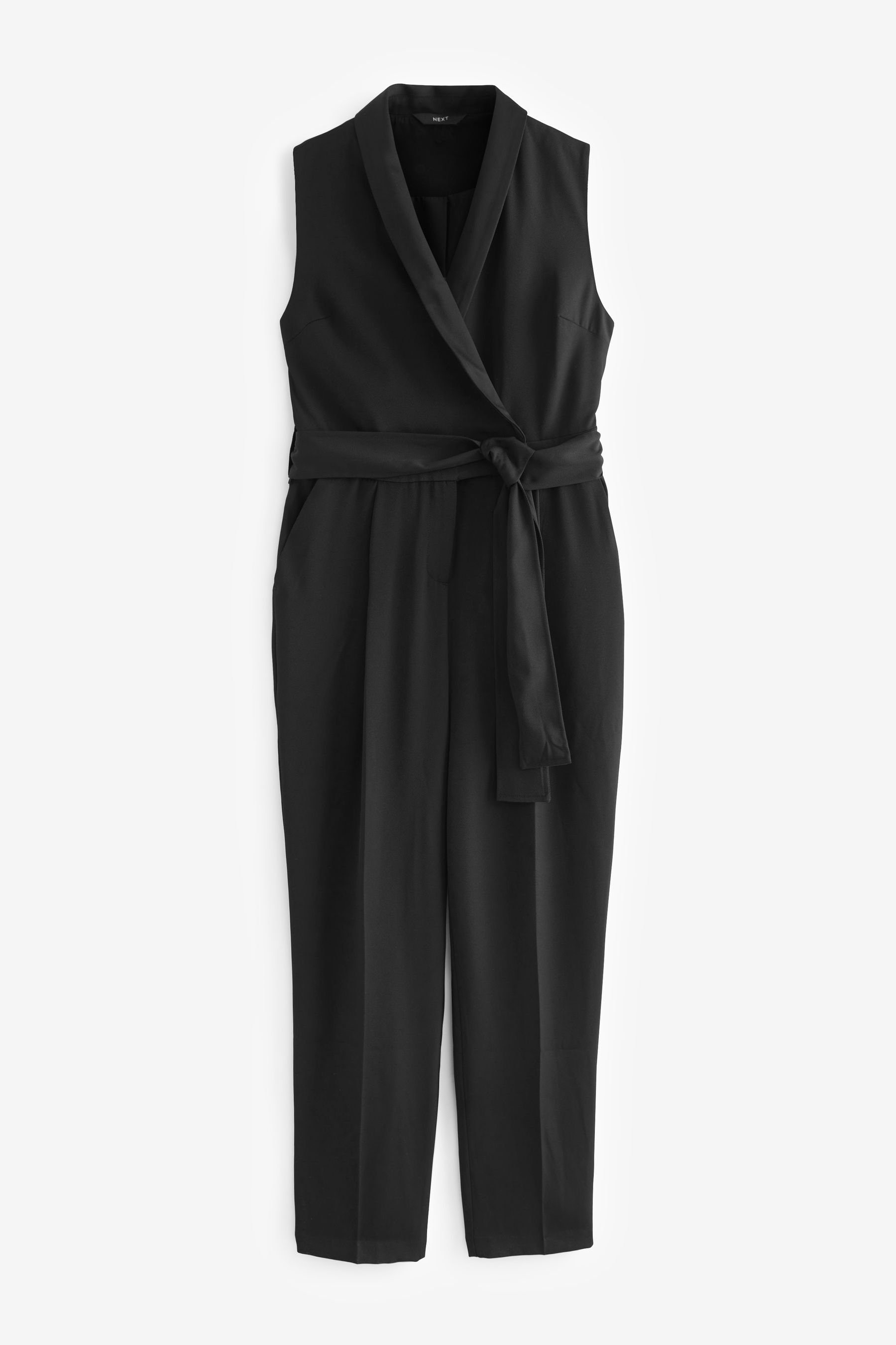 Next Jumpsuit Ärmelloser Overall in Wickeloptik (1-tlg)