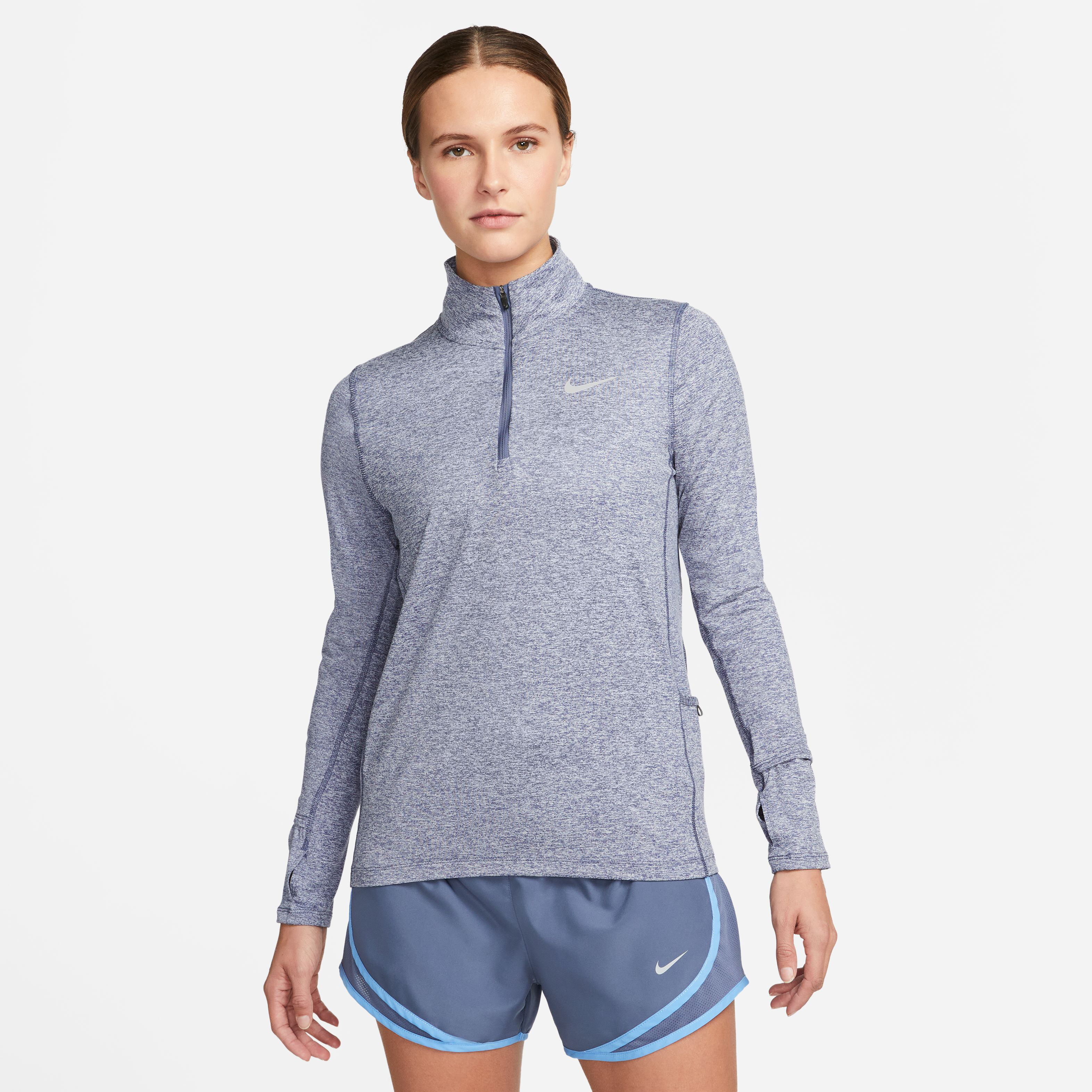 Element Half-Zip Running Lauftop Damen - Flieder, Grau