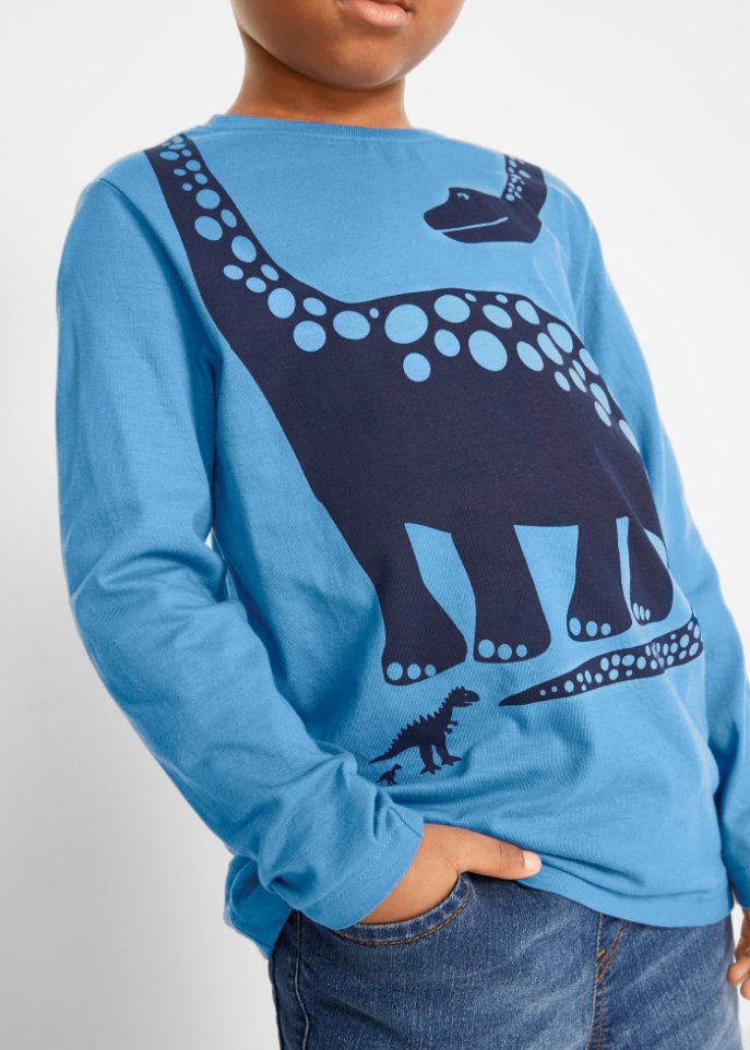 Jungen Langarmshirt mit Dinodruck