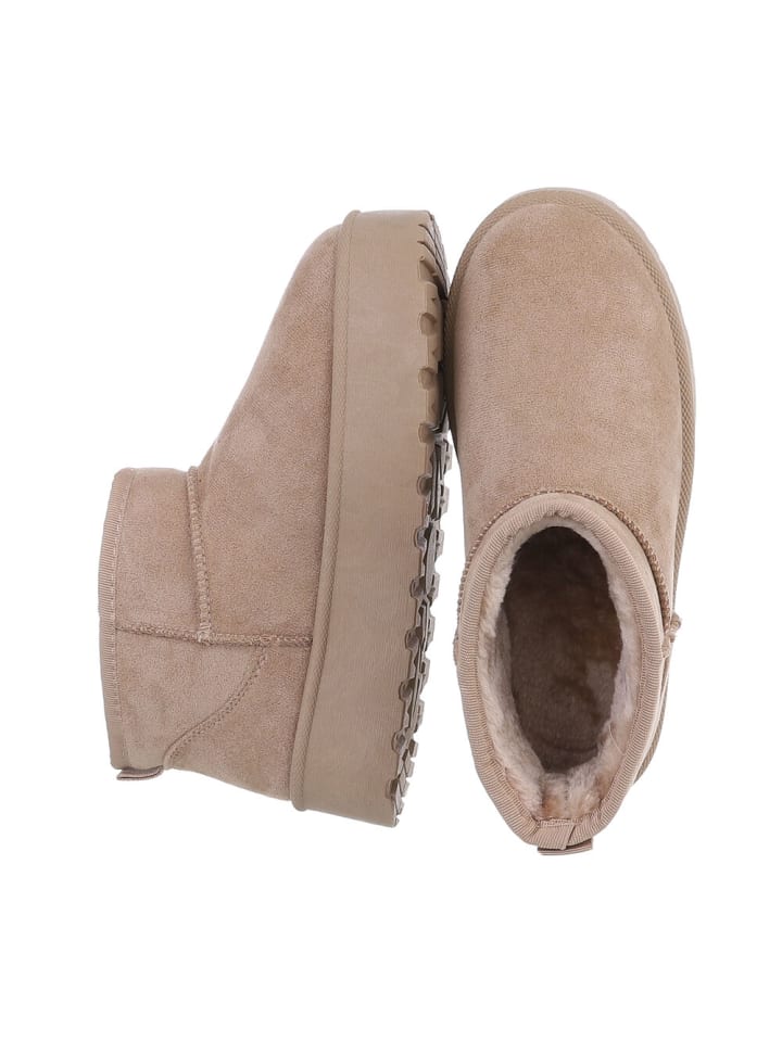 Ital-Design Stiefelette in Hellbraun günstig kaufen