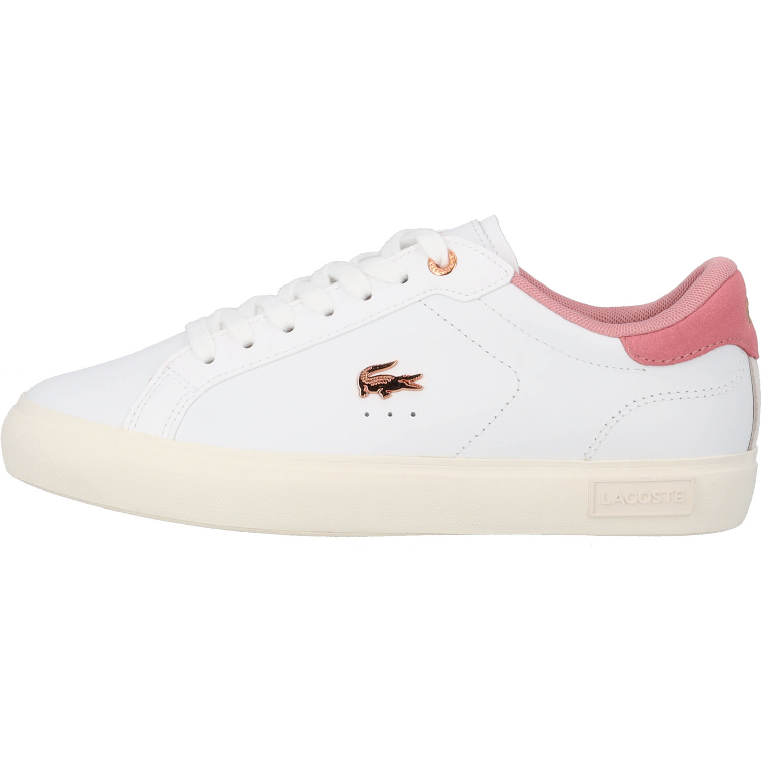 Lacoste Powercourt 47SFA0081, Schnürschuhe, Damen, weiß / light pink