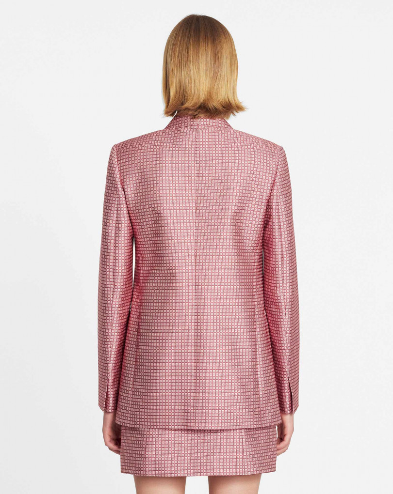 VESTE A DOUBLE BOUTONNAGE IMPRIMEE