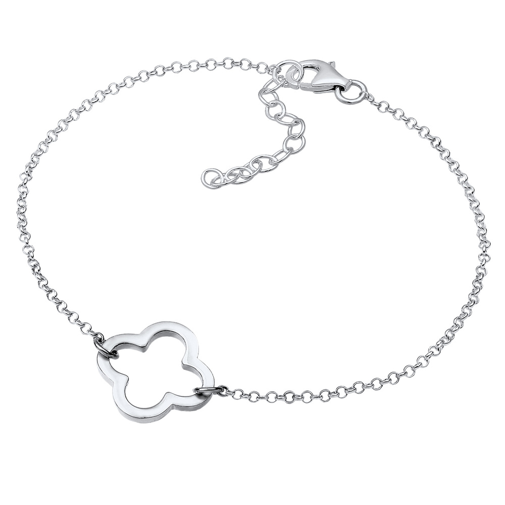 Elli Elli Bracelet Femmes Trèfle découpé symbole en argent sterling 925 Bracelet