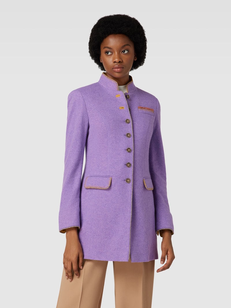 Blazer mit Stehkragen in flieder