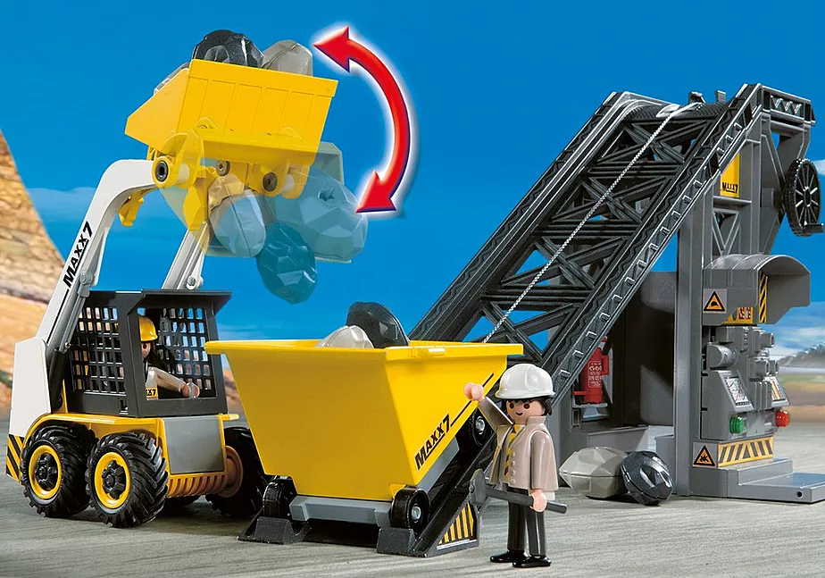 F&ouml;rderanlage mit Kompaktlader