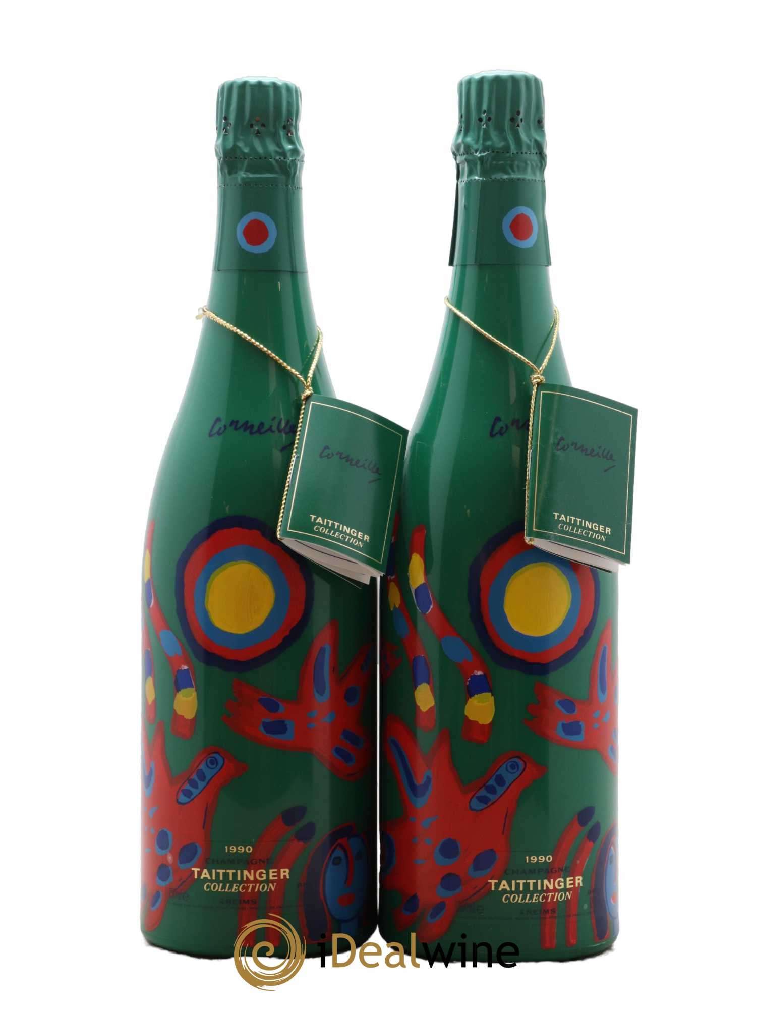 1990 -Collection Cornelis van Beverloo (Corneille) Taittinger  1990 - Lot de 2 Bouteilles