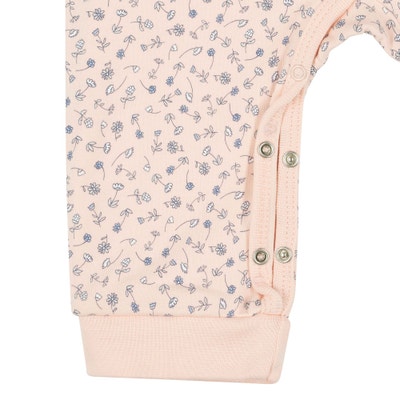 Strampler langarm, rosa für Mädchen