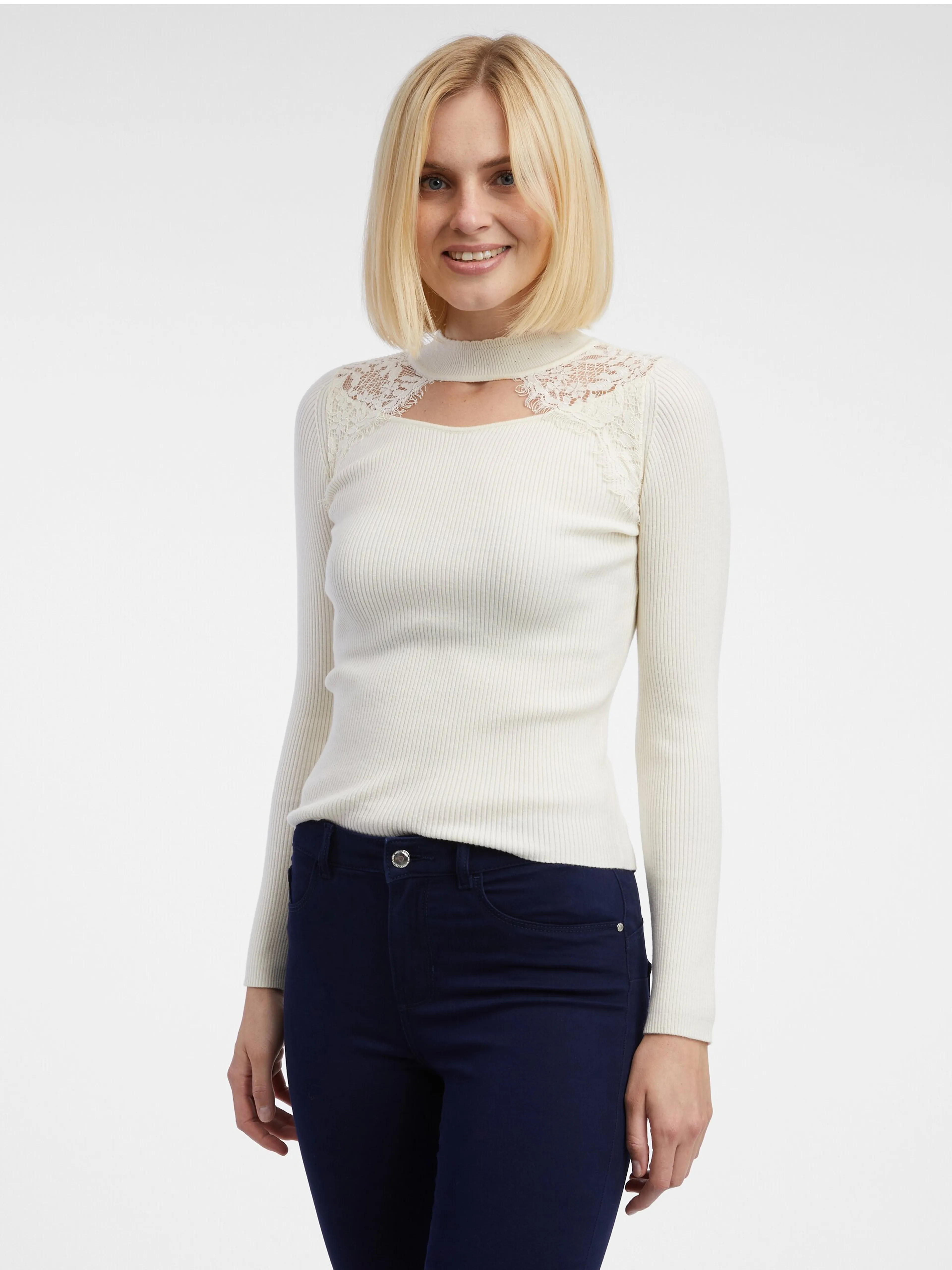 Dunkelblaue Damen-Bootcut-Hose ORSAY