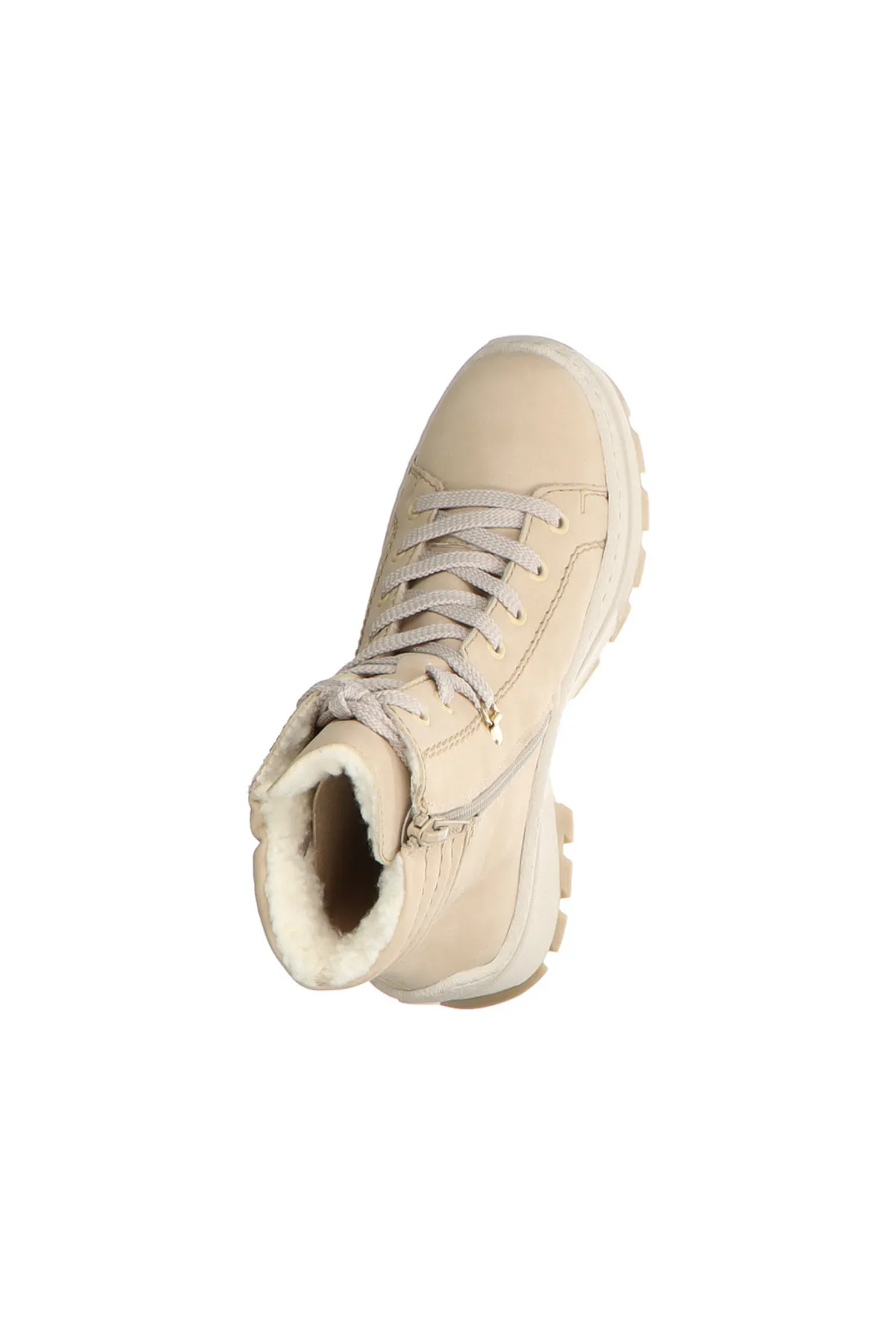 Rieker  Stiefelette - Beige - Flacher Absatz