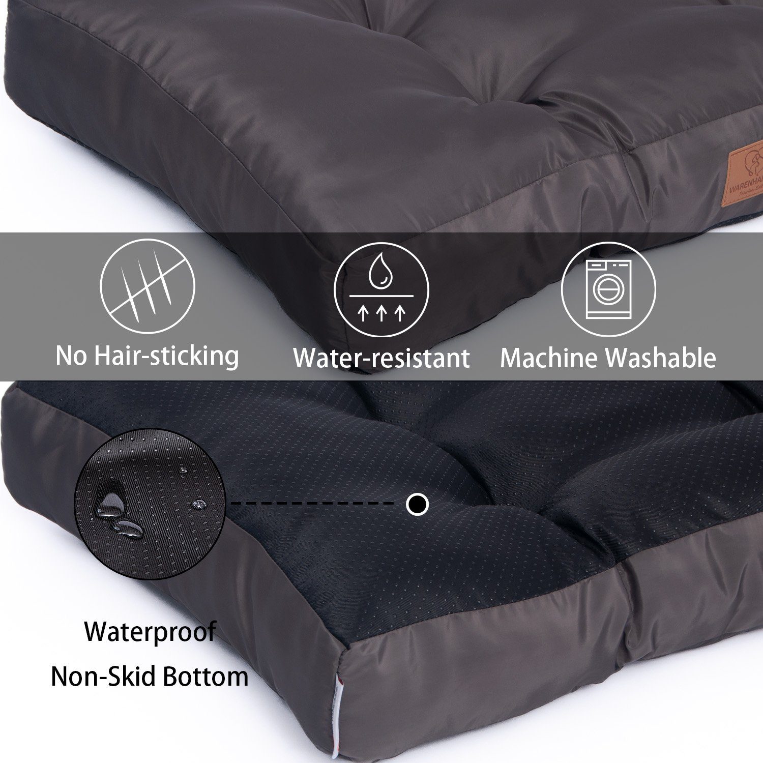 Warenhammer Tierbett Premium Hundebett, Wasserdicht / Schmutzabweisend, Abnehmbar/Waschbar, Oxford Stoff / Wasserdicht, verschiedene Grössen