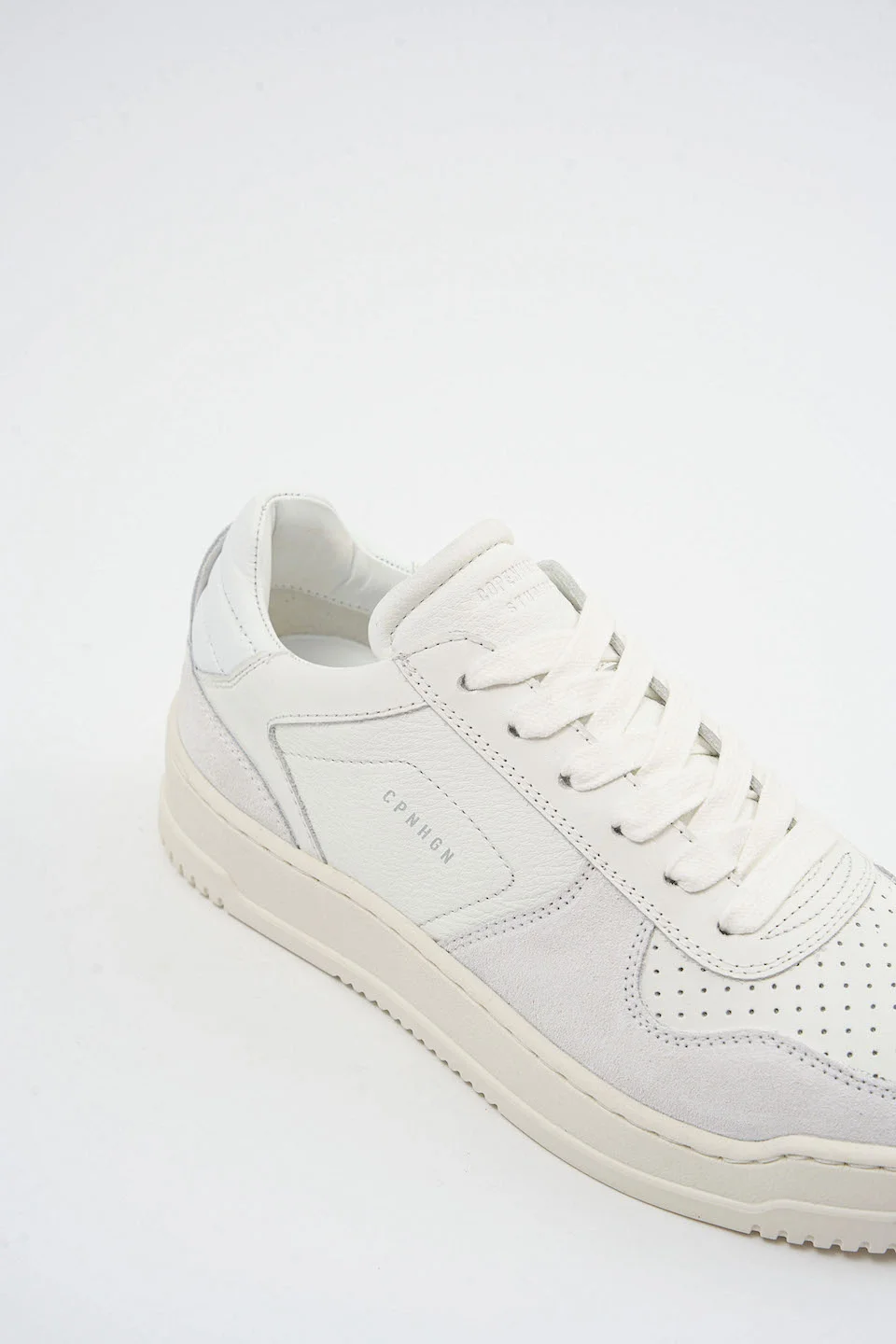 CPH166 leather mix white