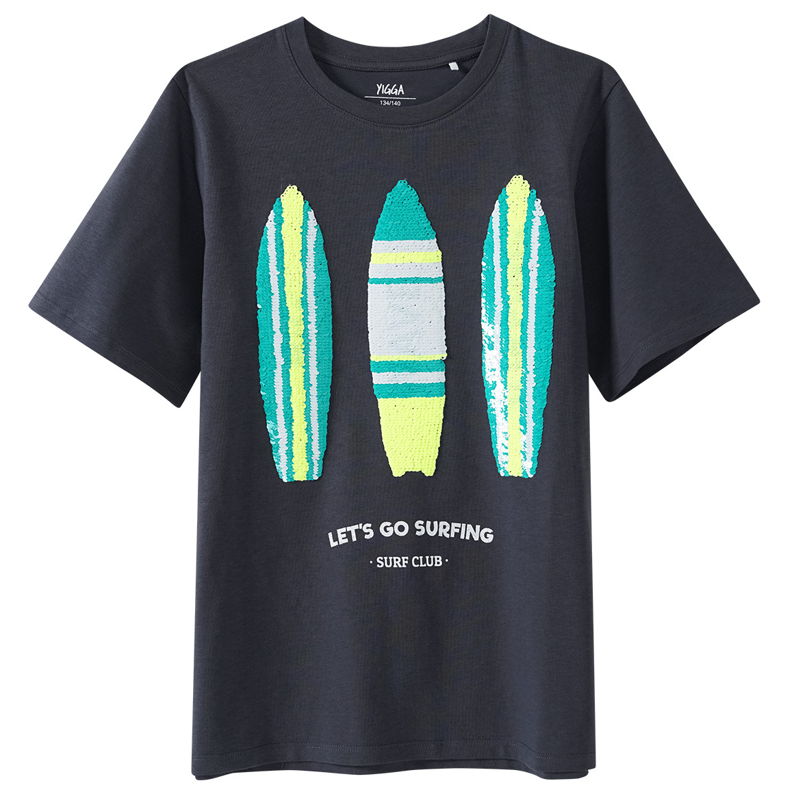Jungen T-Shirt mit Wendepailletten
