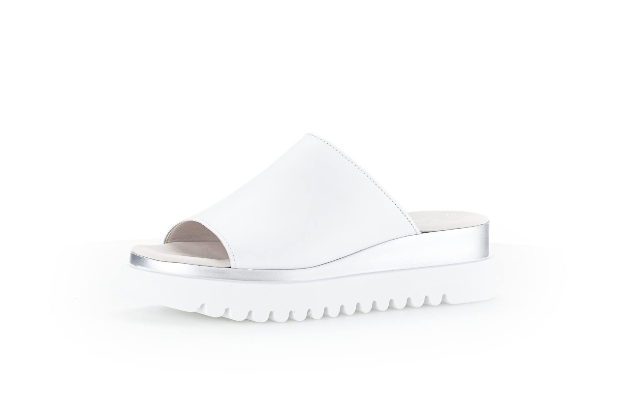 GABOR Sportliche Sandalen weiss Gabor Fashion Pantolette 24.613.21 Weiß